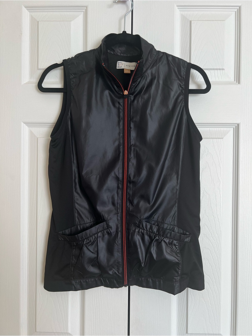 EP New York Women’s Golf Vest Black Size S Full Zip Mesh Lightweight Performance
